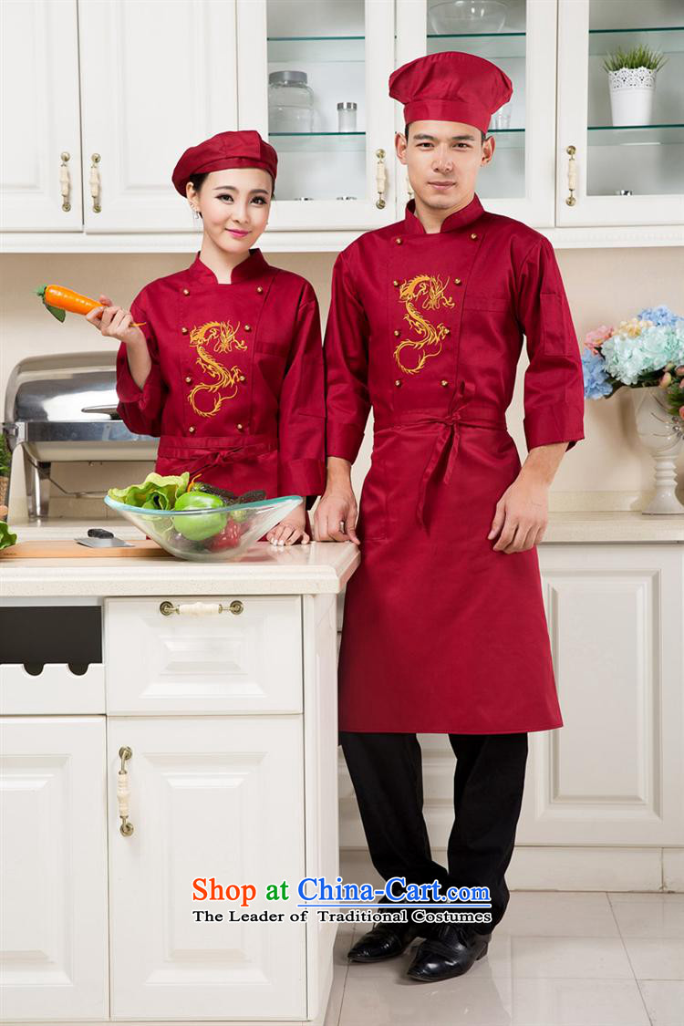 The Secretary for Health related shops * embroidered dragon hotel restaurant the restaurant chef of long-sleeved clothing and autumn and winter female red shirts) (white male (T-shirt) XXL picture, prices, brand platters! The elections are supplied in the national character of distribution, so action, buy now enjoy more preferential! As soon as possible.