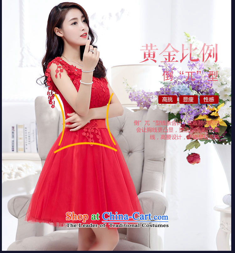 The buds of 2015 autumn and winter, the new bride bows to classic with floral decorations round-neck collar sleeveless tether bridesmaid dress gauze bon bon skirt m White M picture, prices, brand platters! The elections are supplied in the national character of distribution, so action, buy now enjoy more preferential! As soon as possible.
