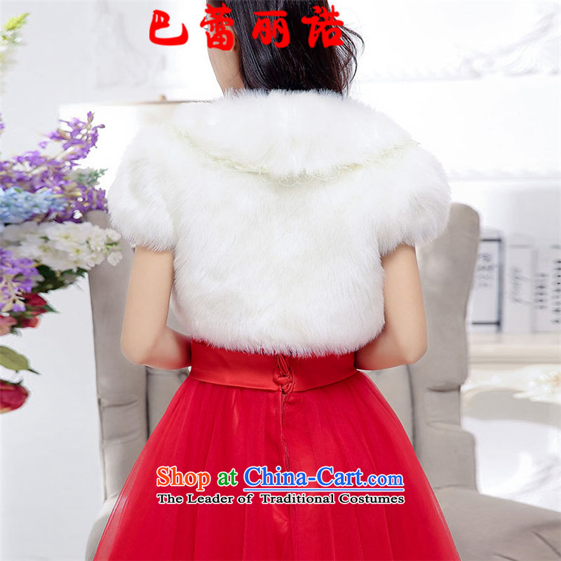 The buds of 2015 autumn and winter, the new bride bows to classic with floral decorations round-neck collar sleeveless tether bridesmaid dress gauze bon bon skirt m White M Bar Lei Li, , , , shopping on the Internet