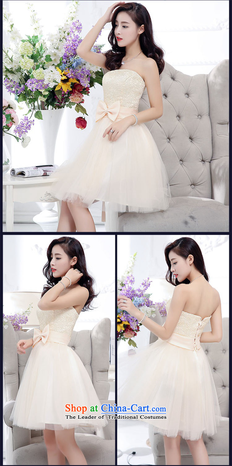 2015 Autumn and Winter, stylish and simple with chest lace dresses bridal services in the medium to long term, temperament Sau San bon bon skirt gauze princess skirt bow tie foutune bridesmaid Services White XL Photo, prices, brand platters! The elections are supplied in the national character of distribution, so action, buy now enjoy more preferential! As soon as possible.