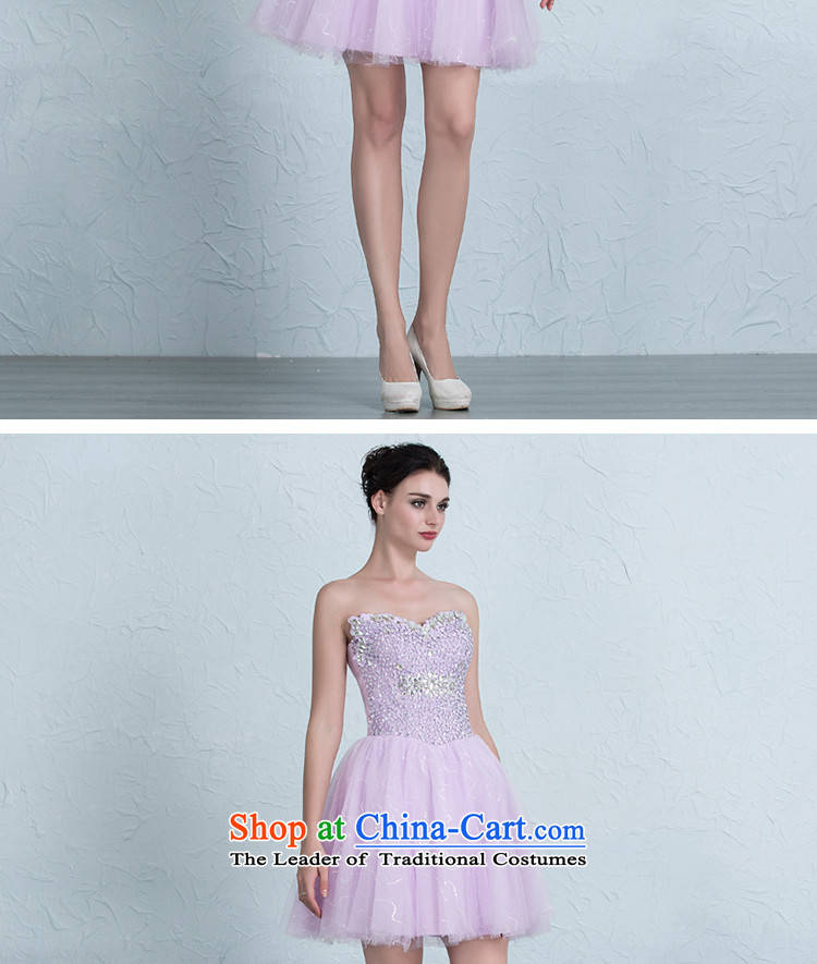There is a first star on the new Wedding Dress Short skirts, bridesmaid straps and chest lace evening dress with a light purple 4 pictures, prices, brand platters! The elections are supplied in the national character of distribution, so action, buy now enjoy more preferential! As soon as possible.