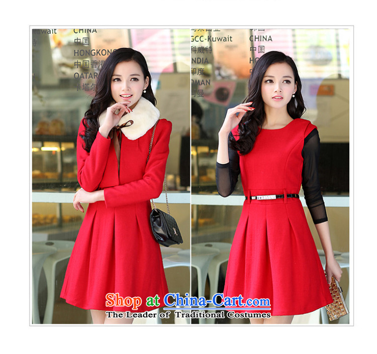 The United States is still  2015 autumn and winter clothing new temperament aristocratic small incense wind? kit skirt gross Korean Sau San video thin two kits dresses red jacket red dress M picture, prices, brand platters! The elections are supplied in the national character of distribution, so action, buy now enjoy more preferential! As soon as possible.