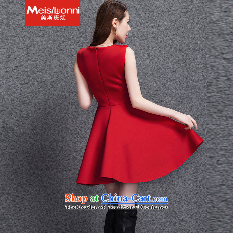 The United States was even smaller brides Connie 2015 annual service space cotton dress vest skirt larger autumn and winter dresses , S, on the red (meisibonni ni) , , , shopping on the Internet