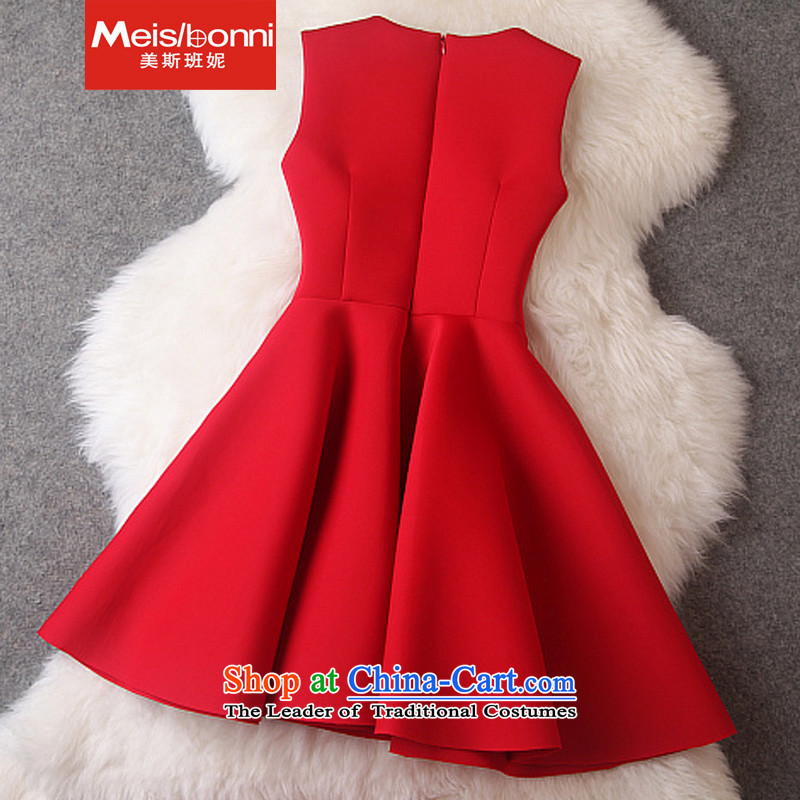 The United States was even smaller brides Connie 2015 annual service space cotton dress vest skirt larger autumn and winter dresses , S, on the red (meisibonni ni) , , , shopping on the Internet