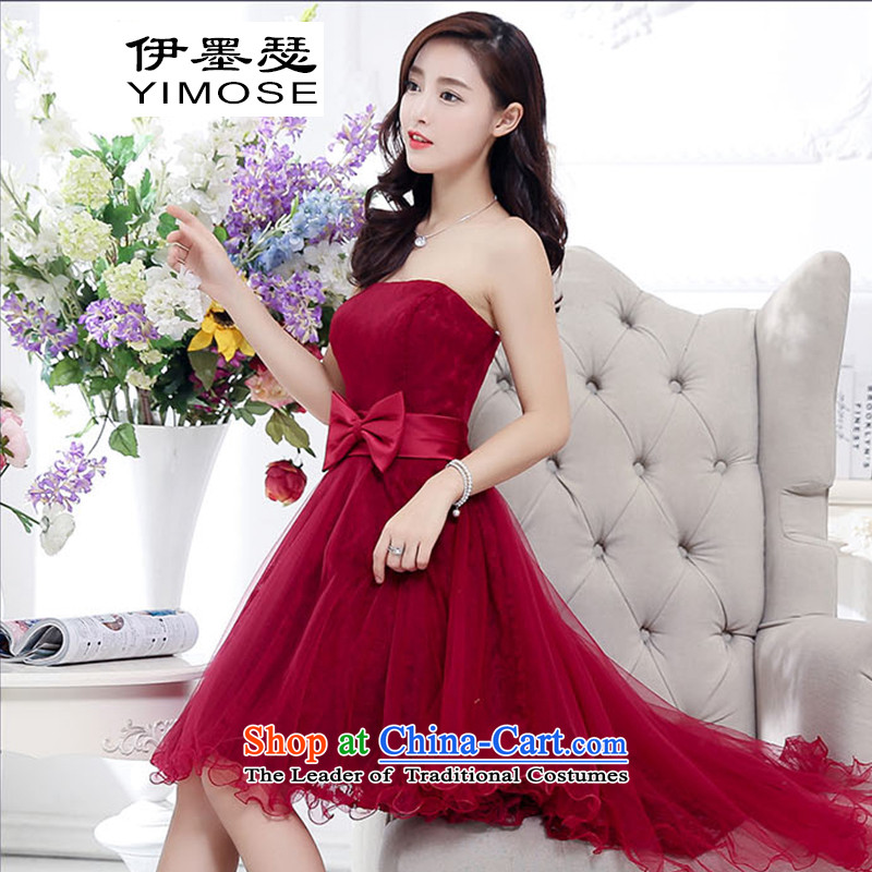 El ink Joseph white dresses in bridesmaid long 2015 Fall/Winter Collections bride bows services for winter female purple  M'ink Joseph shopping on the Internet has been pressed.
