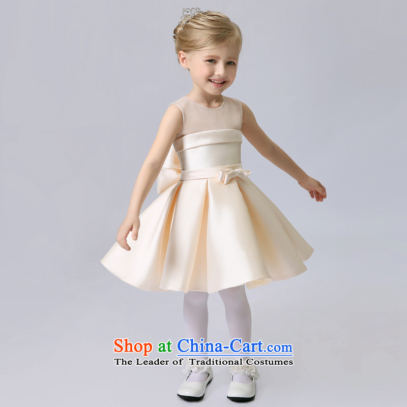 The Syrian children and of children's wear dresses time princess skirt female Flower Girls dress girls dress bon bon skirt autumn and winter children wedding will wedding dress skirt evening dinner show light champagne color M picture, prices, brand platters! The elections are supplied in the national character of distribution, so action, buy now enjoy more preferential! As soon as possible.
