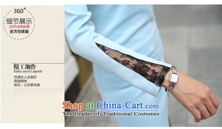 Aumain Ting dress long skirt 2015 Fall/Winter Collections of tight new long-sleeved fluoroscopy lace package and fads, forming the dresses black L picture, prices, brand platters! The elections are supplied in the national character of distribution, so action, buy now enjoy more preferential! As soon as possible.