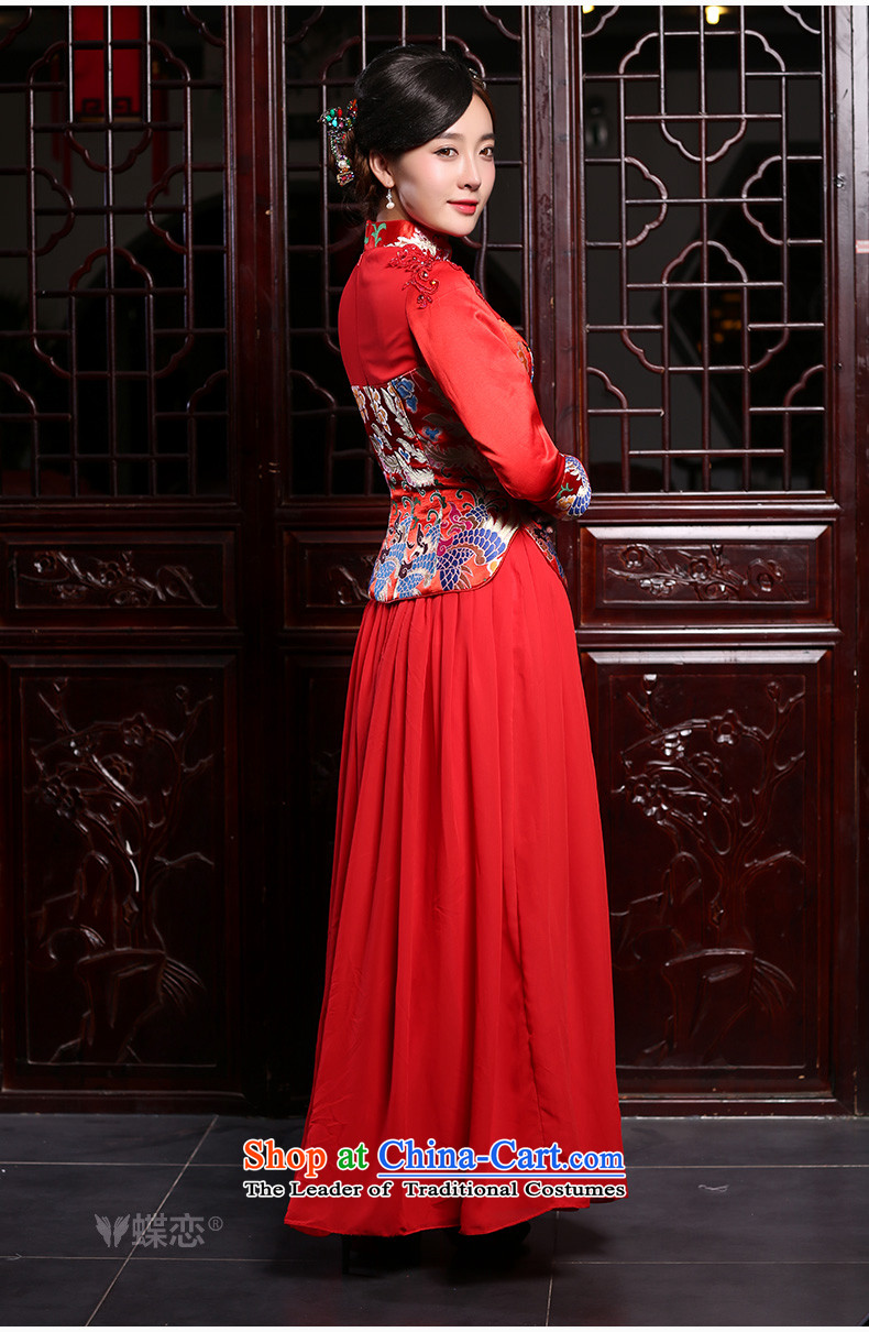 Butterfly Lovers 2015 Autumn New, wedding dresses red bows Tang dynasty service marriage two kits cheongsam dress red - pre-sale 7 day S pictures, prices, brand platters! The elections are supplied in the national character of distribution, so action, buy now enjoy more preferential! As soon as possible.