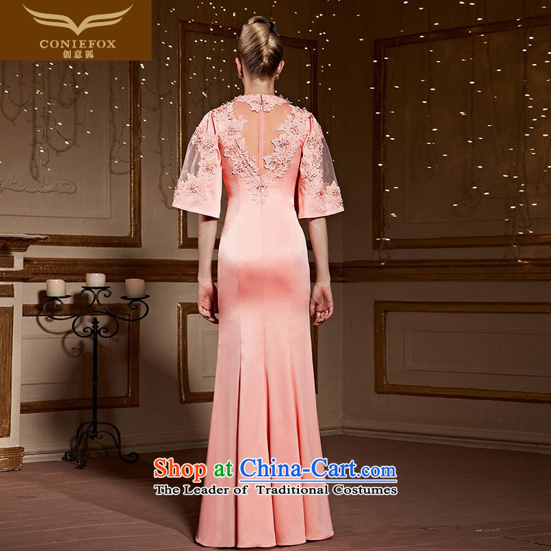 Creative Fox pink marriages bows services bridesmaid service packages and cultivating the crowsfoot evening dresses long skirt horn cuff chaired the girl will dress 31029 pink M creative Fox (coniefox) , , , shopping on the Internet