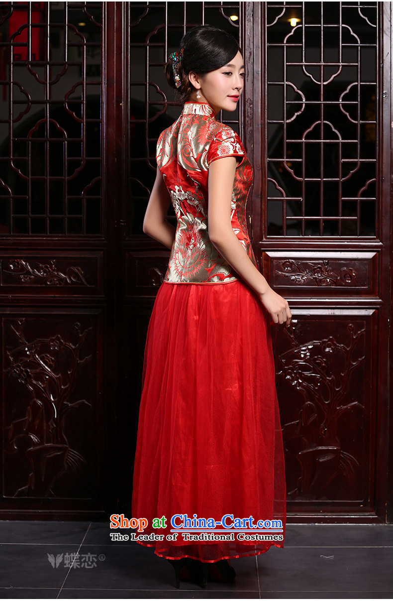 Butterfly Lovers 2015 Autumn new, red Chinese bows two kit retro long cheongsam dress red - pre-sale 7 days L pictures, prices, brand platters! The elections are supplied in the national character of distribution, so action, buy now enjoy more preferential! As soon as possible.