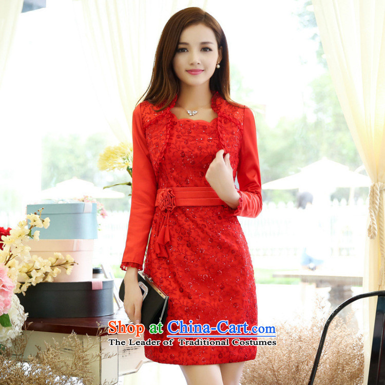 The nest products elegance Lace Embroidery dresses marriage bows service bridal dresses red L picture, prices, brand platters! The elections are supplied in the national character of distribution, so action, buy now enjoy more preferential! As soon as possible.