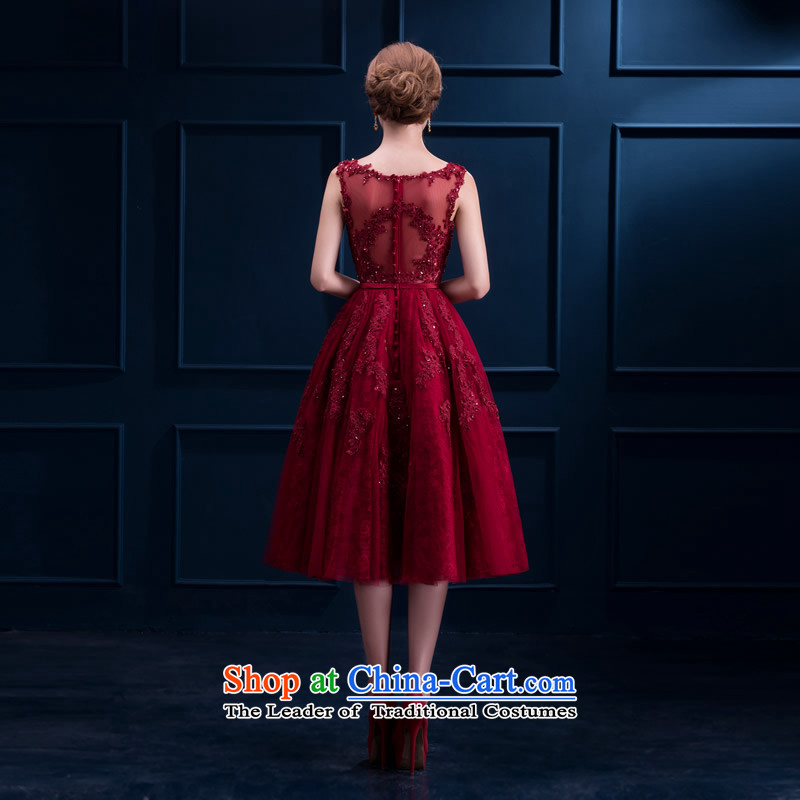 However Services 2015 autumn and winter new wine red lace in long bows dress marriages Red Dress Sau San wine red S, Nicole Kidman (nicole richie) , , , shopping on the Internet