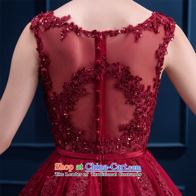 However Services 2015 autumn and winter new wine red lace in long bows dress marriages Red Dress Sau San wine red S, Nicole Kidman (nicole richie) , , , shopping on the Internet