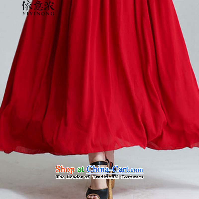 In accordance with the intent of the  muslim dress skirts 9505# thick Islamic long-sleeved gold wire shawl long long-sleeved dresses , L, in accordance with the intention the red enrichment (YIYINONG) , , , shopping on the Internet