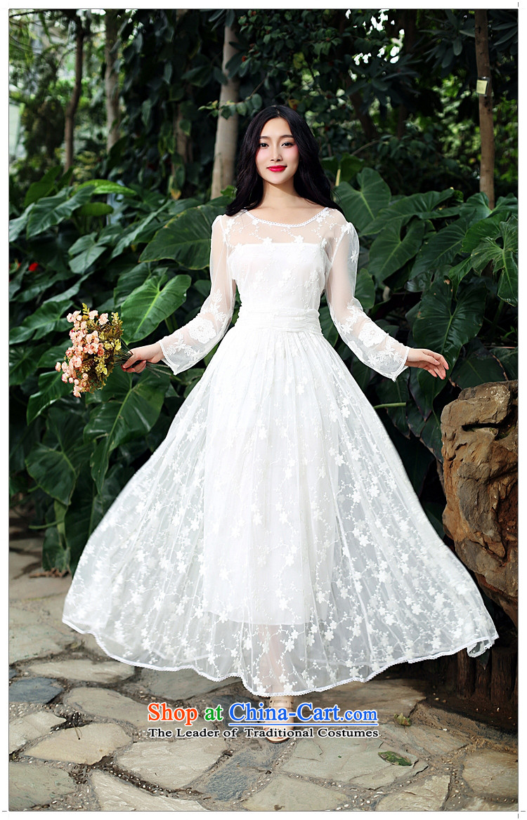 In accordance with the intention is thicker  9566# full lace large beyond-the-long skirt court dress lace dresses White M picture, prices, brand platters! The elections are supplied in the national character of distribution, so action, buy now enjoy more preferential! As soon as possible.