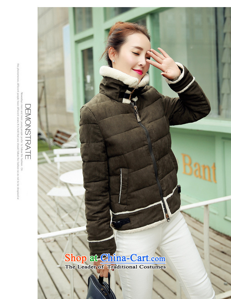 Real-Concept 2015 winter new stylish stitched cotton coat feather gross lamb Sau San jacket female army green L picture, prices, brand platters! The elections are supplied in the national character of distribution, so action, buy now enjoy more preferential! As soon as possible.
