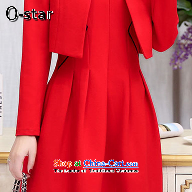 In the autumn of 2015, New o-star) bridesmaid marriage bows evening dresses female red long wedding dress two kits dresses red and black Xl,o-star,,, shopping on the Internet