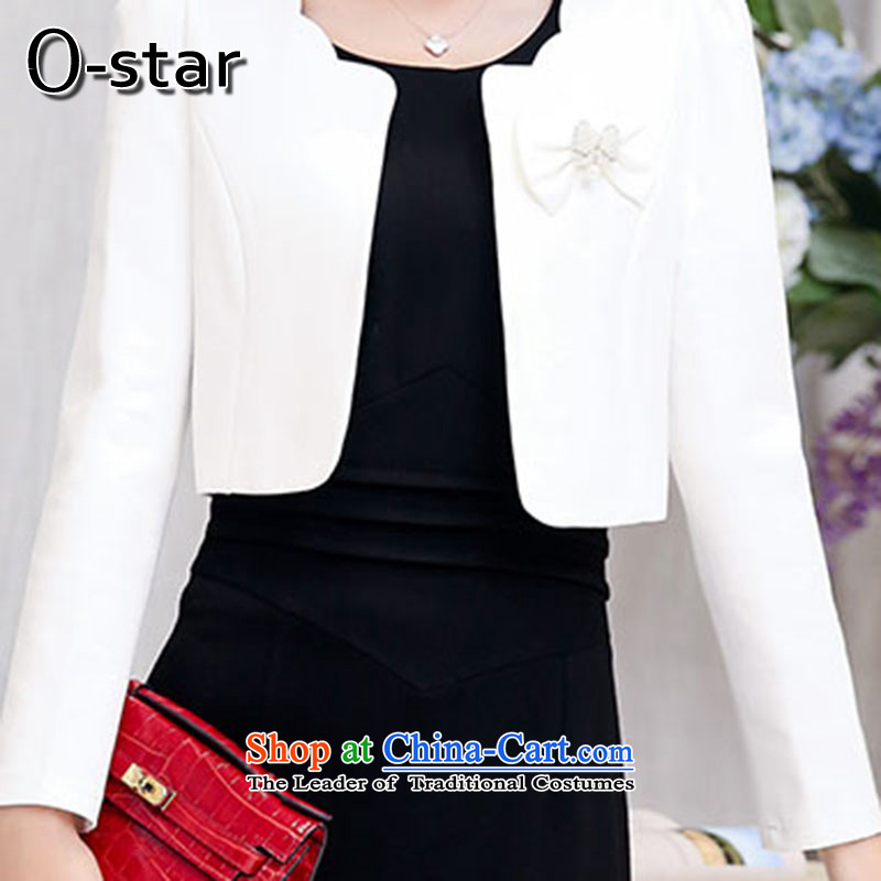 The autumn 2015 new o-star two kits dresses wedding dress back door bows bridesmaids evening dresses white Xxl,o-star,,, shopping on the Internet