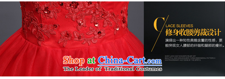 (double-Xi urged bows as soon as possible to serve 2015 autumn and winter new red short) Bride bows to collar lace sleeveless small red dress Sau San XL Photo, prices, brand platters! The elections are supplied in the national character of distribution, so action, buy now enjoy more preferential! As soon as possible.