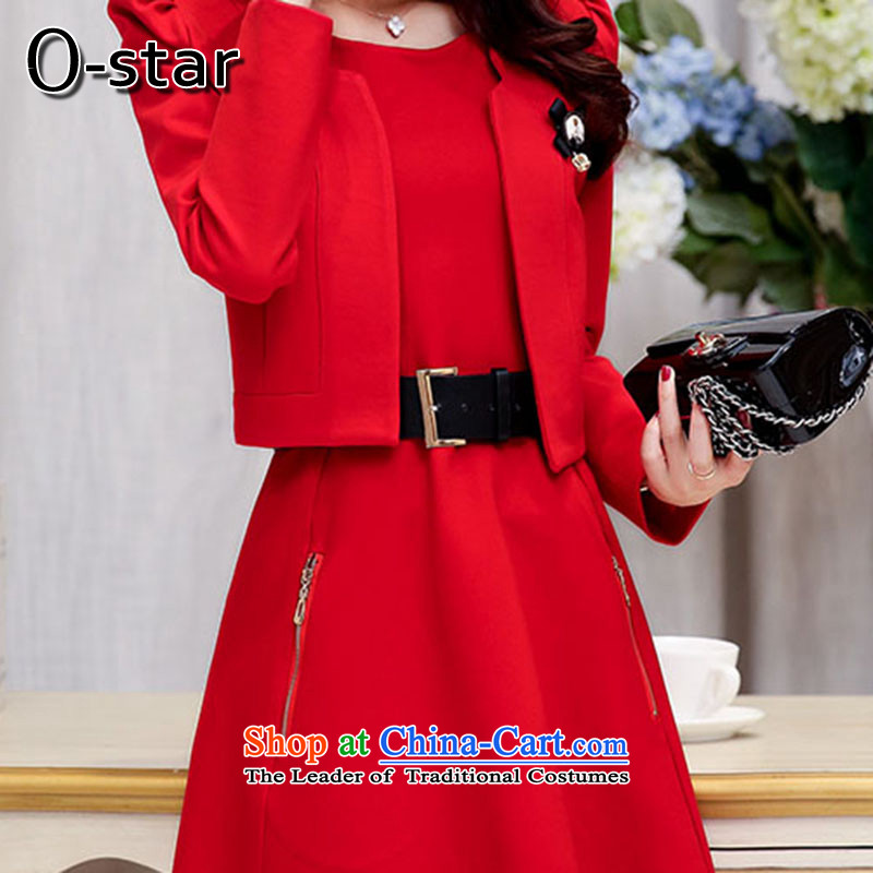 The autumn 2015 new o-star wedding dress bride banquet small wind stylish look of incense Sau San women thin graphics long-sleeved red l,o-star,,, shopping on the Internet