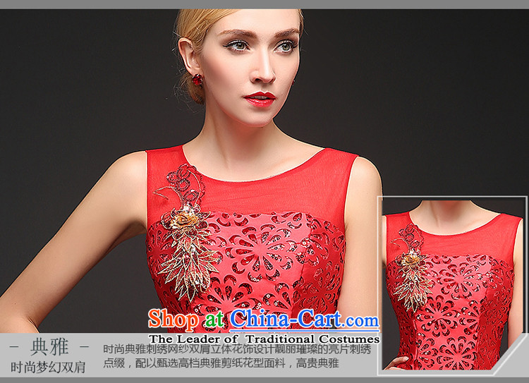 Hillo XILUOSHA Lisa (short) Bride dresses) bows services red wedding marriage dress shoulders 2015 new fall banquet evening dress red XL Photo, prices, brand platters! The elections are supplied in the national character of distribution, so action, buy now enjoy more preferential! As soon as possible.