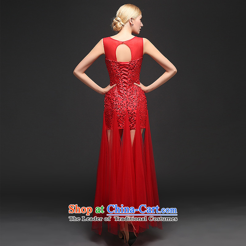 Hillo XILUOSHA Lisa (short) Bride dresses) bows services red wedding marriage dress shoulders 2015 new fall banquet evening dress red XL, Hillo Lisa (XILUOSHA) , , , shopping on the Internet
