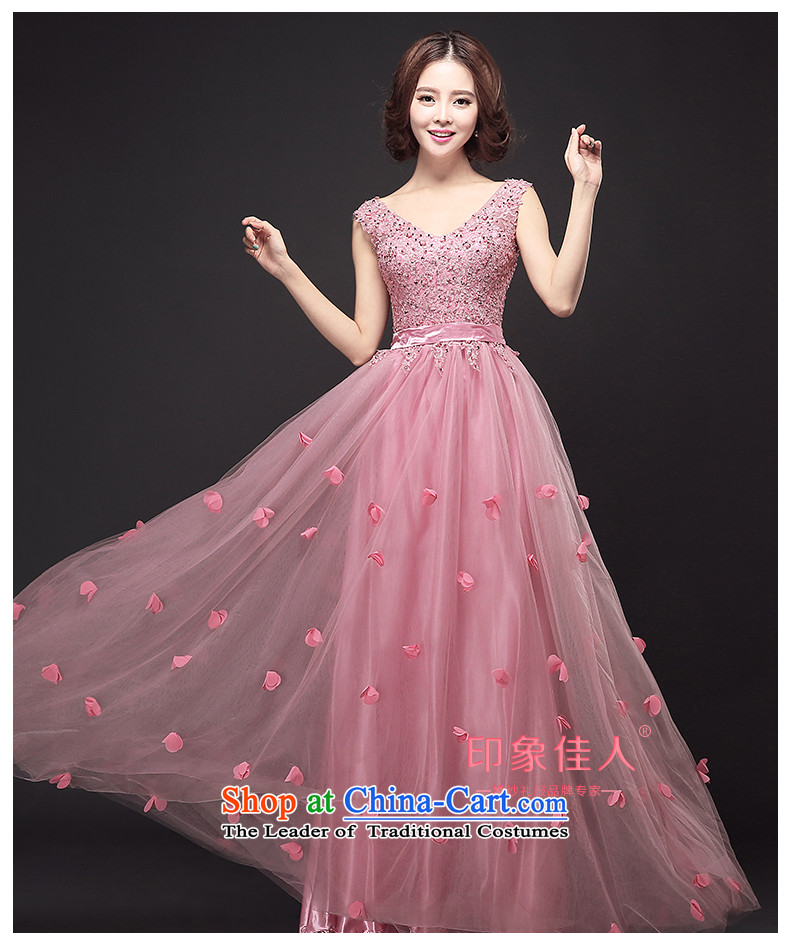 Starring bride dress toasting champagne impression service long shoulders v banquet evening dresses moderator dress dresses strap bridesmaid dress female pink red toner M pictures, the usual zongzi price, brand platters! The elections are supplied in the national character of distribution, so action, buy now enjoy more preferential! As soon as possible.