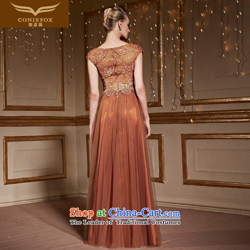 The kitsune 2015 autumn and winter creative banquet dinner dress bride wedding dress evening drink services under the auspices of the annual dress will long skirt 31036 orange XXL pre-sale, creative Fox (coniefox) , , , shopping on the Internet