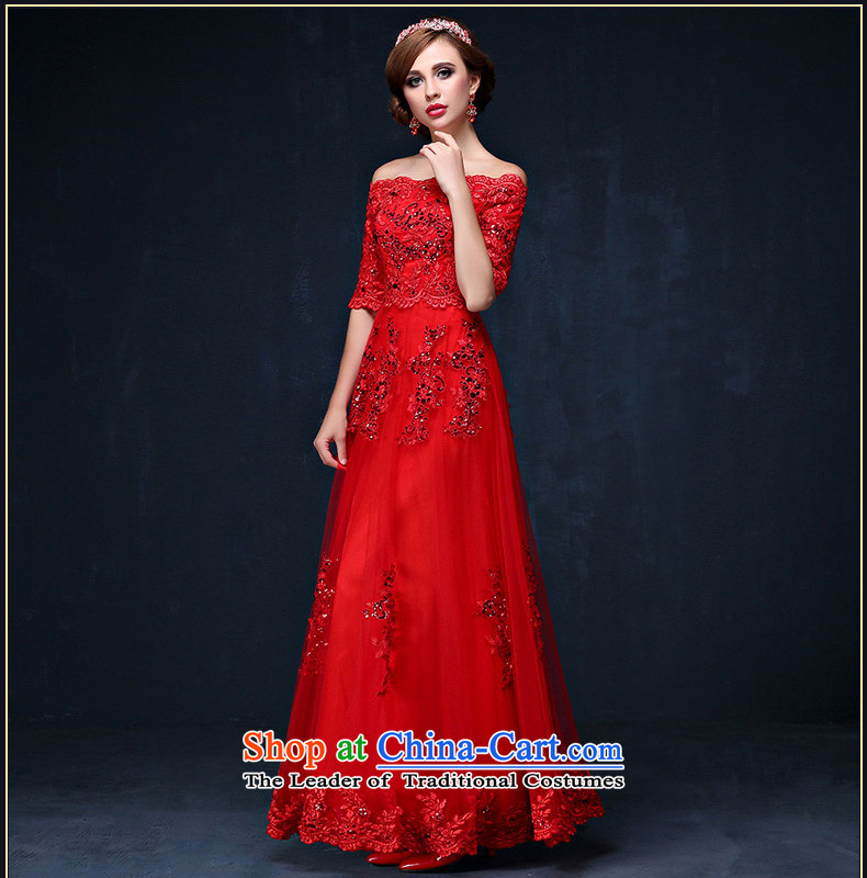 As the word on the shoulder evening dresses new 2015 autumn and winter Korean lace in cuff marriages bows services red long strap red long M picture, prices, brand platters! The elections are supplied in the national character of distribution, so action, buy now enjoy more preferential! As soon as possible.