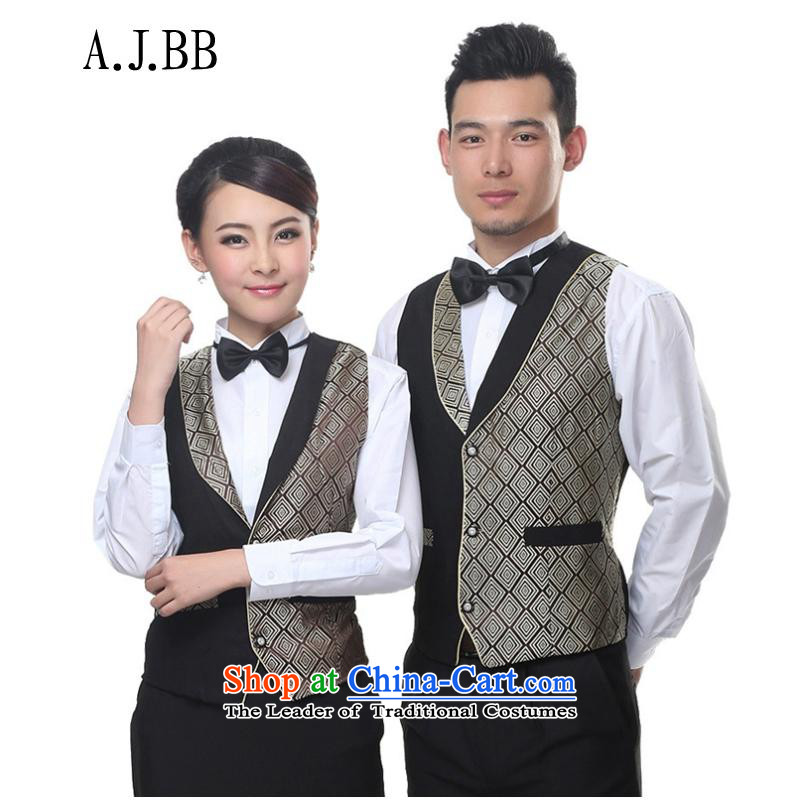 * Sai shops involved and restaurant workers vest staff, a hotel clothing Workwear Fall/Winter Collections gray XL,A.J.BB,,, shopping on the Internet
