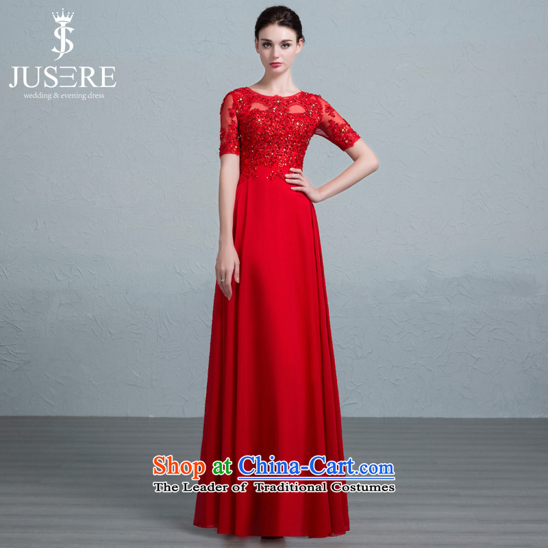 Looking star is long gown bride bows dress will serve lace in cuff Sau San Red?8 code