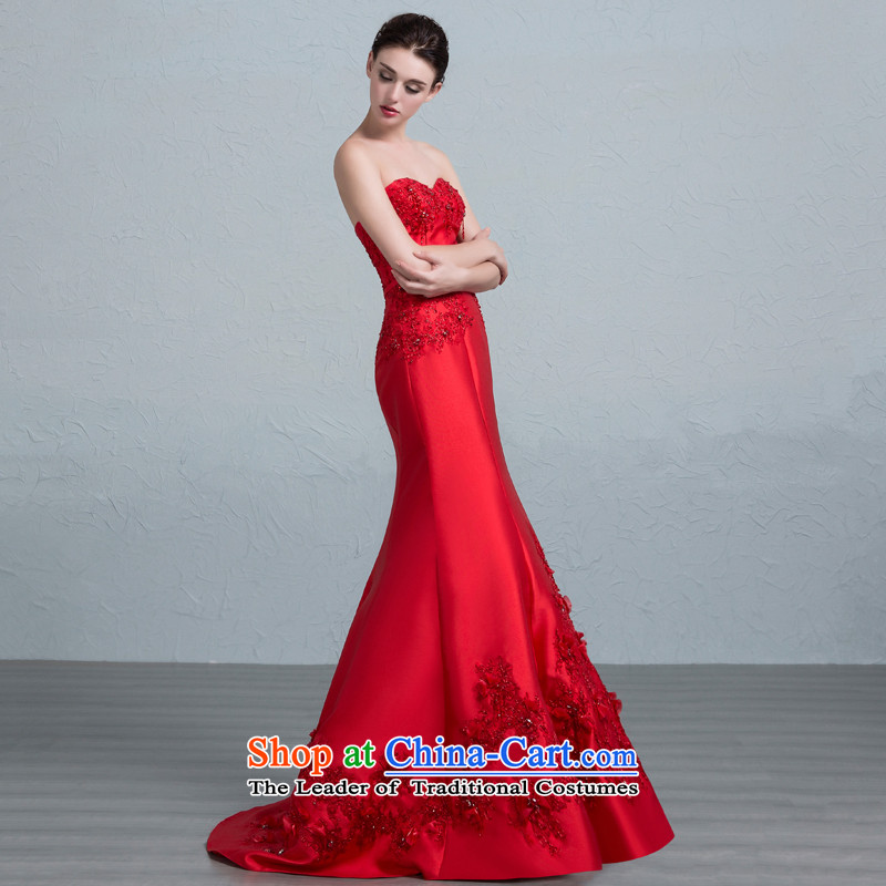 There is a small of Sau San crowsfoot anointed chest wedding dresses bride bows dress will serve red tailored, is set , , , shopping on the Internet