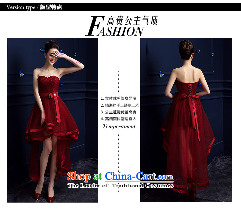 However, the new 2015 services fall short of the brides dress banquet evening dresses and chest after long female summer short stylish deep red XXXL do not return do not change the picture, prices, brand platters! The elections are supplied in the national character of distribution, so action, buy now enjoy more preferential! As soon as possible.