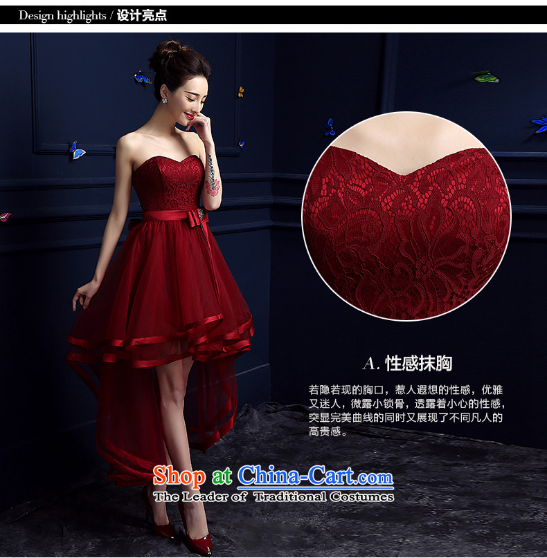 However, the new 2015 services fall short of the brides dress banquet evening dresses and chest after long female summer short stylish deep red XXXL do not return do not change the picture, prices, brand platters! The elections are supplied in the national character of distribution, so action, buy now enjoy more preferential! As soon as possible.