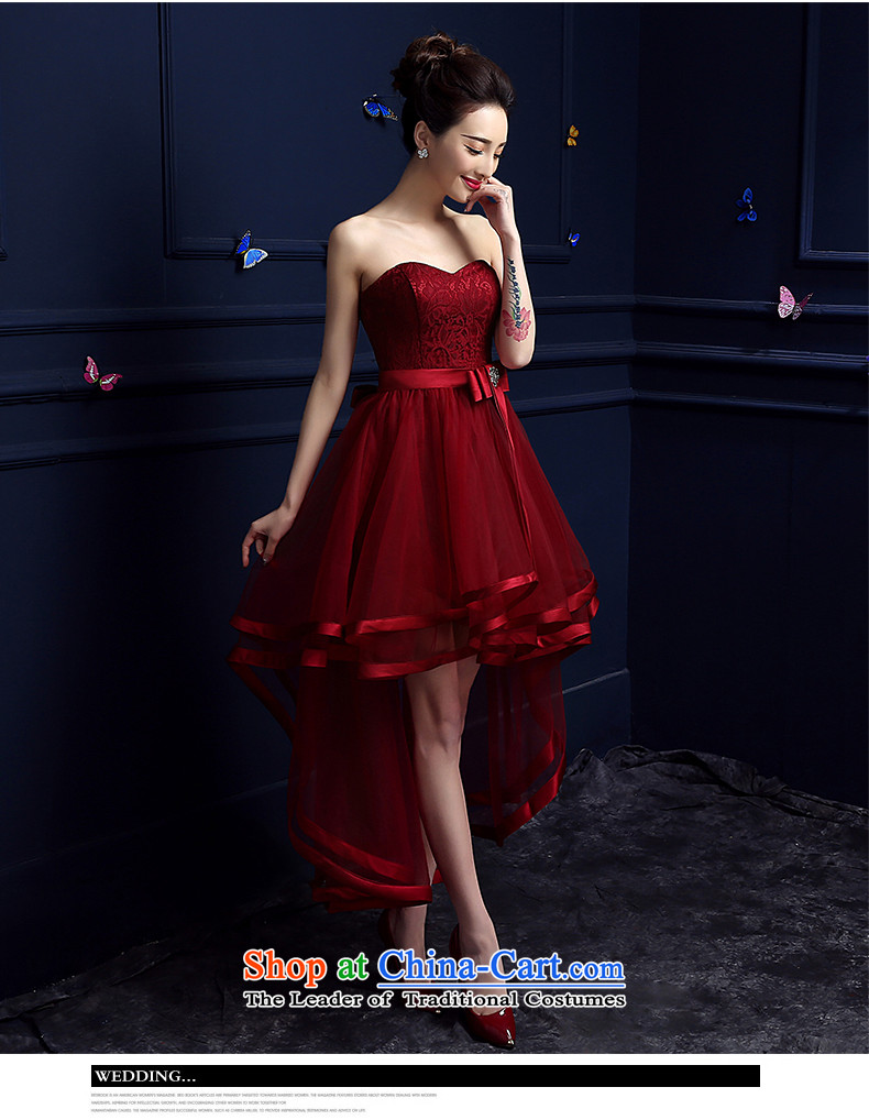 However, the new 2015 services fall short of the brides dress banquet evening dresses and chest after long female summer short stylish deep red XXXL do not return do not change the picture, prices, brand platters! The elections are supplied in the national character of distribution, so action, buy now enjoy more preferential! As soon as possible.