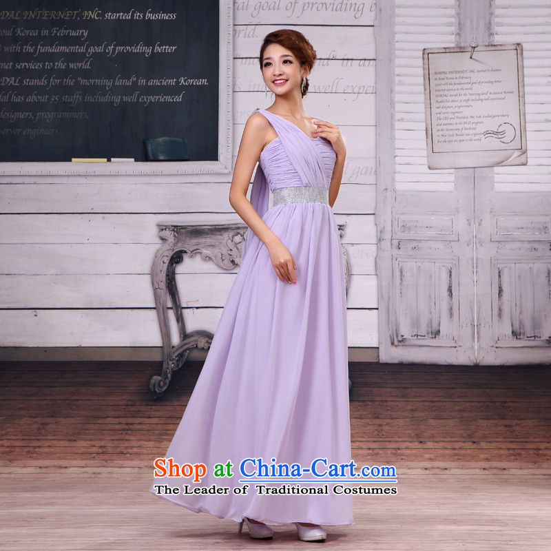 Talk to her new 2015 bride bridesmaid marriage bows services shoulder evening dresses stars wedding night long, large bridesmaid to customize other color M whisper to Madame shopping on the Internet has been pressed.