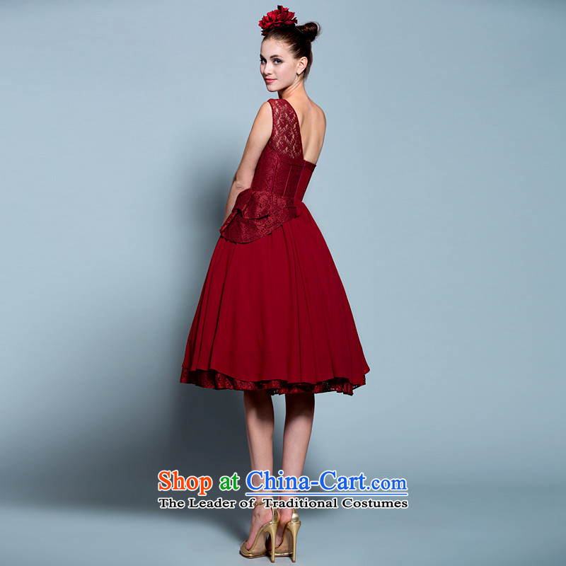 A lifetime of 2015 New shoulder lace bon bon skirt bride services Annual Small dresses drink wine red 20230642 deep red tailored for not returning the switch does not, a Lifetime yarn , , , shopping on the Internet