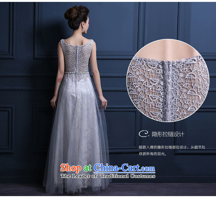 The Korean version of the new 2015 banquet will moderator dress skirt long Sau San evening dresses dresses spring and summer female gray XXXL do not return do not change the picture, prices, brand platters! The elections are supplied in the national character of distribution, so action, buy now enjoy more preferential! As soon as possible.
