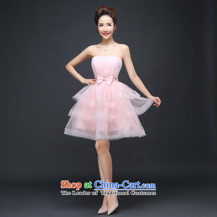 Secretary for autumn and winter clothing *2015 involving new champagne color bridesmaid Dress Short, small in marriages bows evening dresses female pink M picture, prices, brand platters! The elections are supplied in the national character of distribution, so action, buy now enjoy more preferential! As soon as possible.