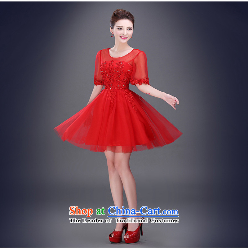 Bridesmaid Summer 2015 New Service marriages bows services evening dress short, banquet dress dresses made red do not return not switch to love, Su-lan , , , shopping on the Internet