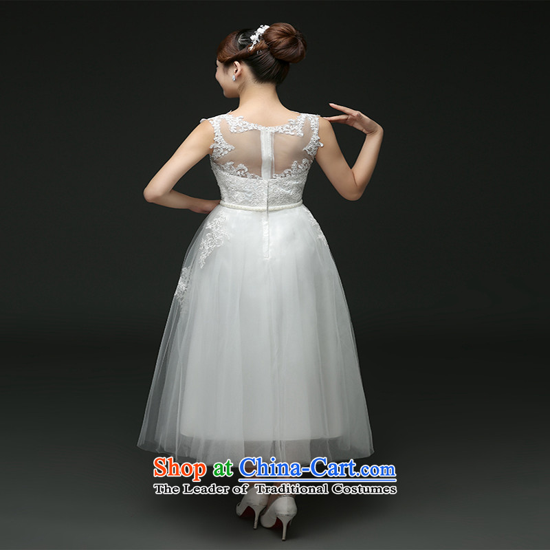 2015 new bridesmaid to serve in the autumn of marriages wedding dresses bows services banquet dinner dress white L, Love Su-lan , , , shopping on the Internet