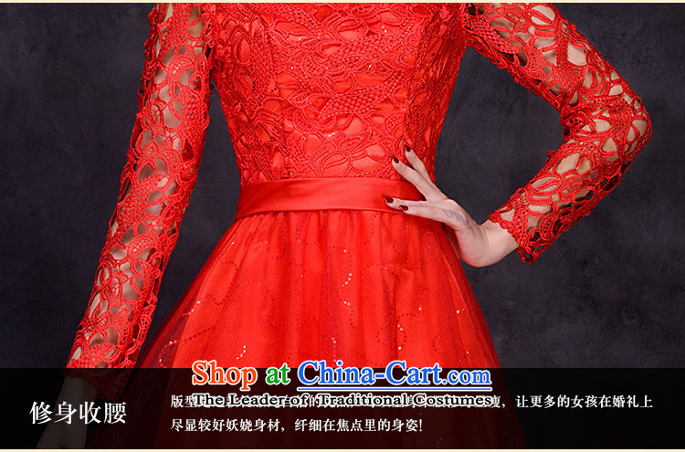The new 2015 autumn and winter seven long-sleeved bridal dresses marriage bows services wedding dresses long skirt evening dress female red XL Photo, prices, brand platters! The elections are supplied in the national character of distribution, so action, buy now enjoy more preferential! As soon as possible.