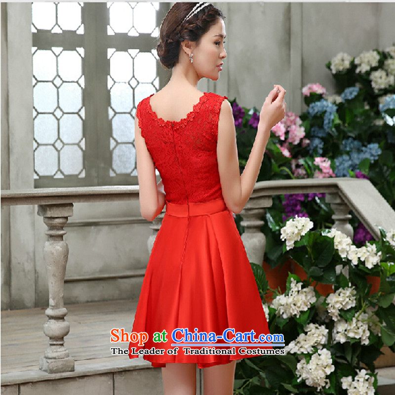 The bride dress bows Service, 2015 New lace red field lead the Korean version of large shoulder Wedding Dress Code Red to skirt for not returning the switch does not love, Su-lan , , , shopping on the Internet