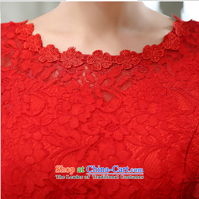 The bride dress bows Service, 2015 New lace red field lead the Korean version of large shoulder Wedding Dress Code Red to skirt for not returning the switch does not love, Su-lan , , , shopping on the Internet