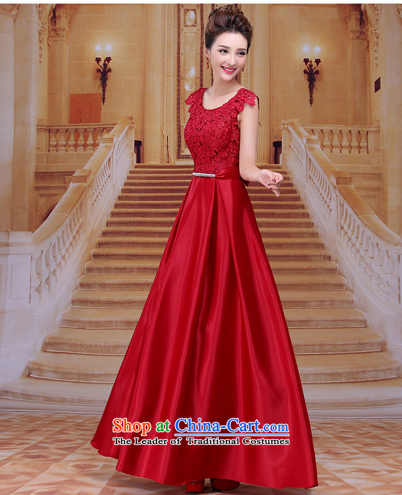 Tim hates makeup and 2015 New Red Dress marriages bows to the winter wedding dresses red dress dress bride LF009 presided over dinner deep red M picture, prices, brand platters! The elections are supplied in the national character of distribution, so action, buy now enjoy more preferential! As soon as possible.