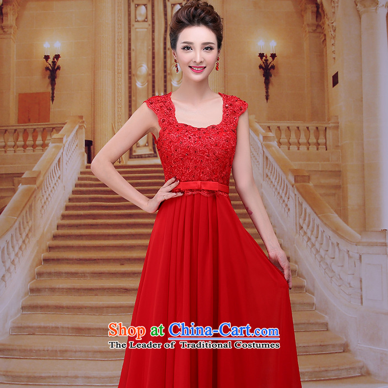 Tim hates makeup and 2015 New Red Dress long marriages bows services wedding dresses winter bride dress evening dress LF015 under the auspices of the annual session of the Red , Red and Tim shopping on the Internet has been pressed.