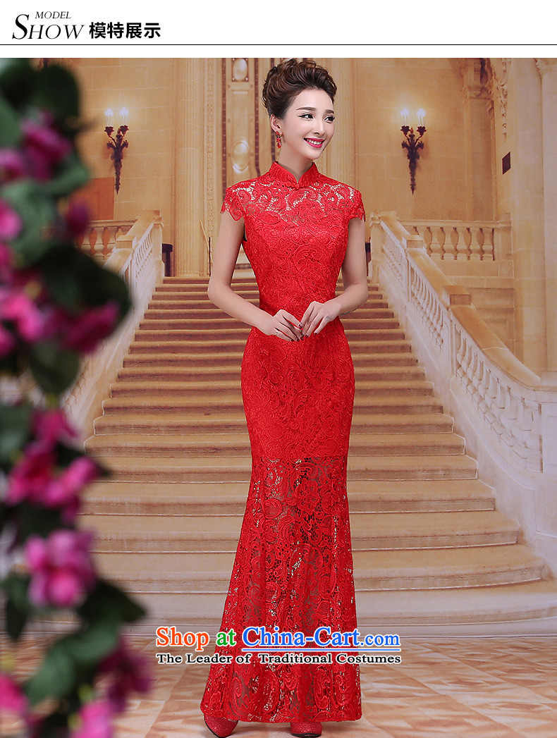 Tim hates makeup and new cheongsam dress lace long marriages bows services wedding dresses red winter package and package the bride dress suit LF014 Sau San Red XL Photo, prices, brand platters! The elections are supplied in the national character of distribution, so action, buy now enjoy more preferential! As soon as possible.