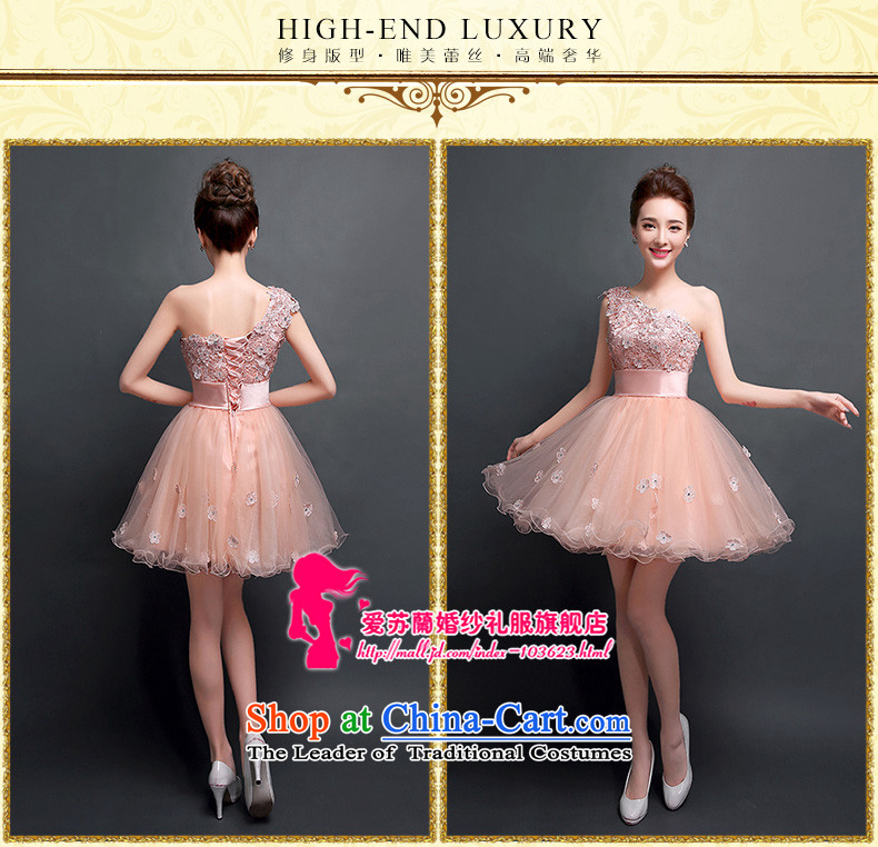 Click New dresses shoulder 2015 autumn and winter lace marriages bows services short dinner bridesmaid dresses video thin meat pink M picture, prices, brand platters! The elections are supplied in the national character of distribution, so action, buy now enjoy more preferential! As soon as possible.