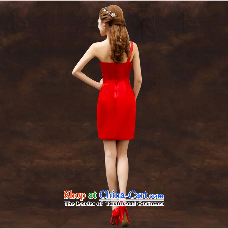 As brides bows services on Winter 2015 new wedding dress red single shoulder length of service of bridesmaid evening dress female autumn champagne color L picture, prices, brand platters! The elections are supplied in the national character of distribution, so action, buy now enjoy more preferential! As soon as possible.