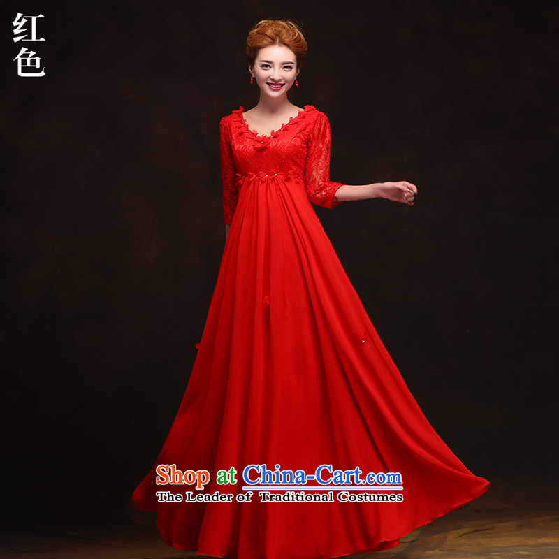 2015 new fall inside the bride red wedding dresses dress long high short of pregnant women married waist bows to red long made no refund is not replaced, Su-lan , , , shopping on the Internet